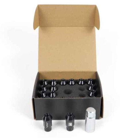 Set Nakrętki OMP 7075 40 mm M14 x 1,50 20 uds Czarny