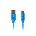 Kabel USB A na USB C Lanberg Quick Charge 3.0 Niebieski - 0,5 m