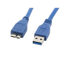 Kabel USB do micro USB Lanberg CA-US3M-10CC-0005-B Niebieski 50 cm (0,5 m)