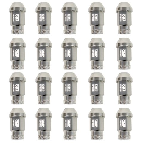 Set Nakrętki OMP Antracyt 40 mm 20 uds M12 x 1,50