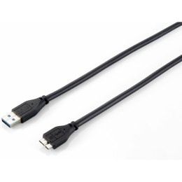 Kabel USB 3.0 A na Micro USB B Equip 128397 Czarny 1,8 m