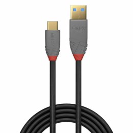 Kabel USB A na USB C LINDY 36911 Czarny Antracyt