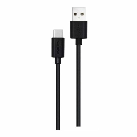 Kabel USB A na USB C Philips DLC3104A/00 Funkcja szybkiego ładowania 1,2 m Czarny