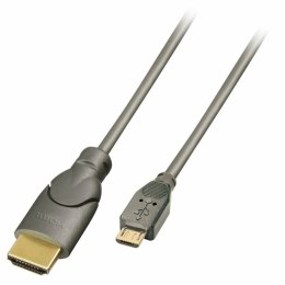 Kabel USB do micro USB LINDY 41567 Antracyt 2 m