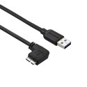 Kabel USB do micro USB Startech USB3AU1MLS Czarny 1 m