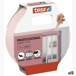 Taśma przylepna TESA Professional Sensitive Malarz Różowy 12 Sztuk 25 mm x 50 m