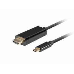 Kabel USB C na HDMI Lanberg CA-CMHD-10CU-0010-BK Czarny 1 m