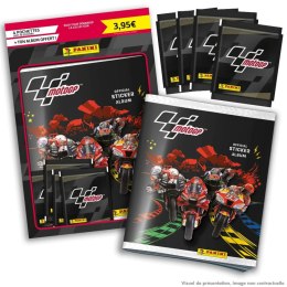 Zestaw kart kolekcjonerskich Panini Moto GP Starter Pack Album do kolekcjonowania kart 4 Koperty (Francuski)
