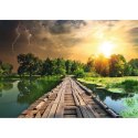 Układanka puzzle Ravensburger 19538 The Wooden Footbridge 1000 Części