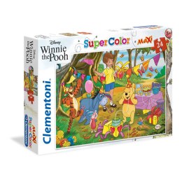 Układanka puzzle Winnie The Pooh Clementoni 24201 SuperColor Maxi 24 Części
