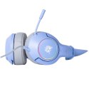 Słuchawki gamingowe K9 RGB kocie uszka USB niebieskie (przewodowe)