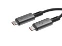 LINQ KABEL USB-C 4.0 THUNDERBOLT 4, PD 3.1 EPR 240W, 8K/60HZ, 40GB/S, 30 CM, W OPLOCIE