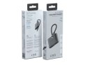 LINQ HUB USB-C ADAPTER 4IN1 (1X HDMI 2.0 4K/60HZ, 1X VGA 2K/60HZ, 1X USB-A 3.2 GEN1, 1XUSB-C PD 100W DO ZASILANIA),15CM KABEL