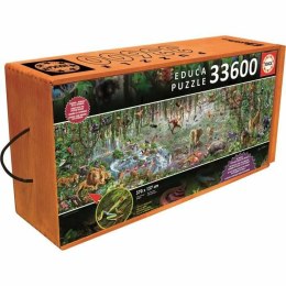 Układanka puzzle Educa 16066.0 The Wild Life (FR) 33600 Części 570 x 157 cm