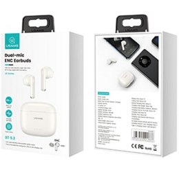 Słuchawki Bluetooth 5.3 TWS US14 dual mic. Białe
