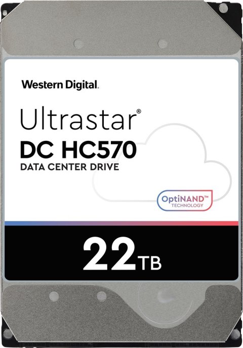 Dysk serwerowy HDD Western Digital Ultrastar DC HC570 WUH722222ALE6L4 (22 TB; 3.5"; SATA)