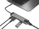 Stacja dokująca Multi Port Fowler Go USB-C - Hub 2x USB 3.0, HDMI 4K, USB-C PD, RJ45