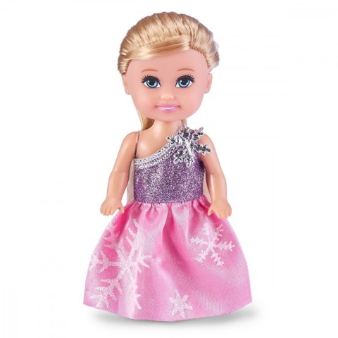 Lalka 4.7 cala Zimowa Księżniczka kraton 48 sztuk