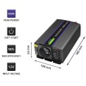 Przetwornica napięcia Monolith 600 MS Wave | 12V na 230V | 300/600W | USB