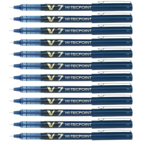 Długopis z płynnym atramentem Pilot V-7 Hi-Tecpoint Niebieski 0,5 mm (12 Sztuk)