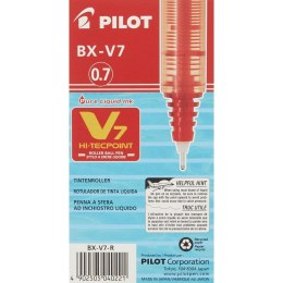 Długopis z płynnym atramentem Pilot V7 Hi-Tecpoint Czerwony 0,5 mm (12 Sztuk)