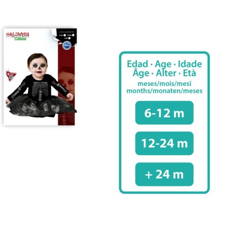 Kostium dla Dzieci Czarny Kościotrup - 12-24 miesiące