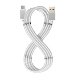 Kabel USB A na USB C Celly USBUSBCMAGWH Biały 1 m