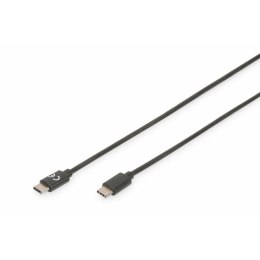 Kabel USB-C Digitus AK-300138-010-S Czarny 1 m