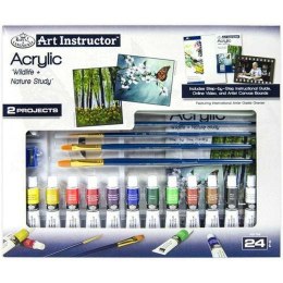 Acrylic Paint Set Royal & Langnickel Art Instructor 24 Części Wielokolorowy