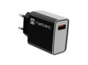 Ładowarka sieciowa Ribera 1x USB-A 18W Czarna