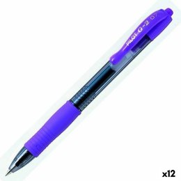 Długopis żelowy Pilot G-2 Fiolet 0,7 mm (12 Sztuk)