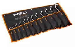 Klucze oczkowe odgięte Neo Tools 6-32 mm, zestaw 12 sztuk