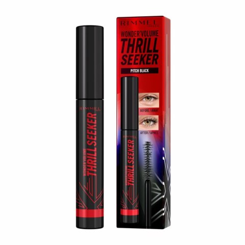 Tusz do Rzęs Rimmel London Volume Thrill Seeker Nº 004 Pitch Black Nº 004-Pitch Black 8 ml
