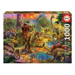 Układanka puzzle Dinosaur Land Educa 17655 500 Części 1000 Części 68 x 48 cm
