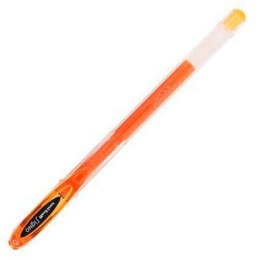 Długopis z płynnym atramentem Uni-Ball Rollerball Signo Basicos UM-120 Pomarańczowy 0,5 mm (12 Części)