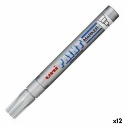 Marker permanentny Uni-Ball PX-20 Srebrzysty 2,8 mm (12 Sztuk)