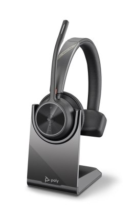 Zestaw Słuchawkowy POLY Voyager 4300 (218474-02) USB-C, Mono, Nauszne, 20kHz, Bluetooth, Czarny