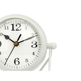 Stolné hodiny Biały Metal 18 x 21 x 12 cm (4 Sztuk)