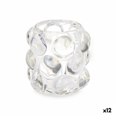 Świeczniki Mikrosfery Przezroczysty Szkło 8,4 x 9 x 8,4 cm (12 Sztuk)