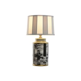 Lampa stołowa Home ESPRIT Biały Czarny Szary Złoty Porcelana 29 x 29 x 51 cm