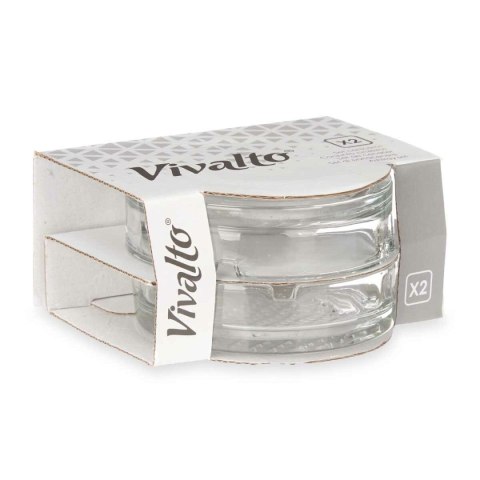 Popielniczka Set Przezroczysty Szkło (24 Sztuk)