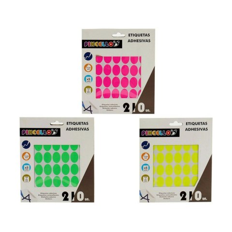 Etykiety samoprzylepne Pincello 17 x 4 x 19 cm 17 x 24 mm Owalne (12 Sztuk)