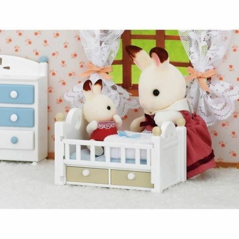 Figurki Superbohaterów Sylvanian Families Baby Rabbit Chocolate Bed