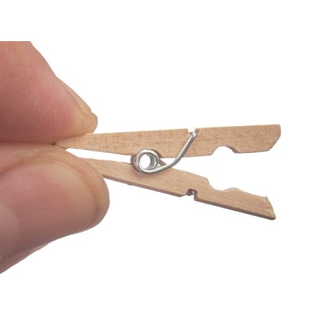 Klamerki Pincello Brązowy Drewno Mały (24 Sztuk)