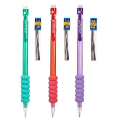 Ołówek mechaniczny Pincello Niebieski Czerwony Kolor Zielony Wkład 0,5 mm (12 Sztuk)