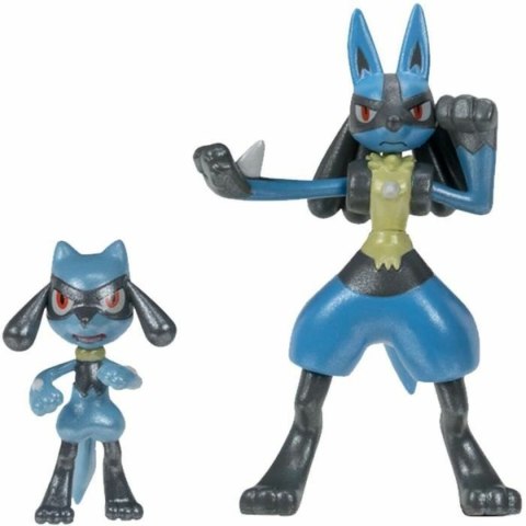 Figurki Superbohaterów Pokémon Evolution Pack - Riolu & Lucario