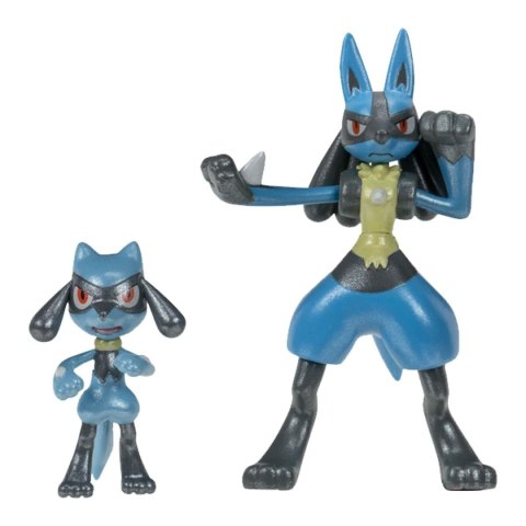Figurki Superbohaterów Pokémon Evolution Pack - Riolu & Lucario
