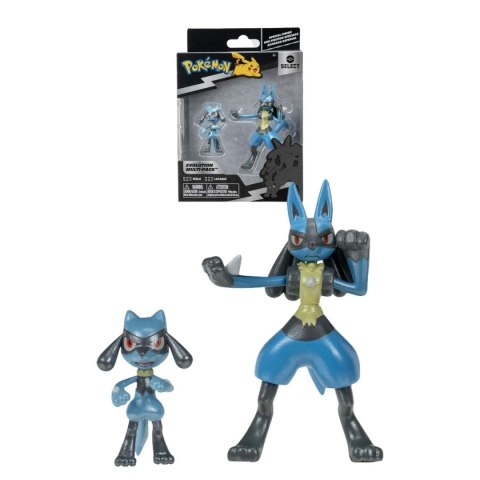Figurki Superbohaterów Pokémon Evolution Pack - Riolu & Lucario
