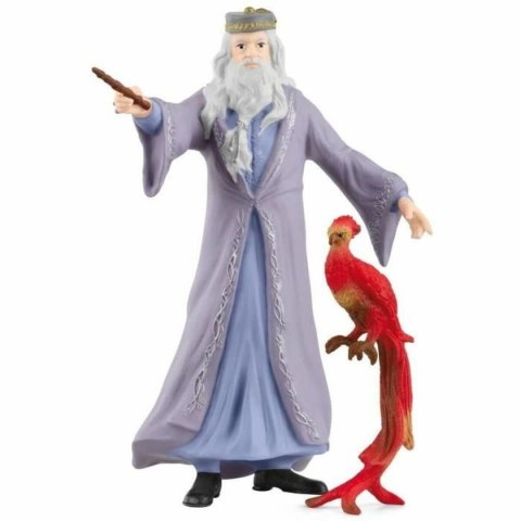 Figurki Superbohaterów Schleich Albus Dumbledore & Fawkes