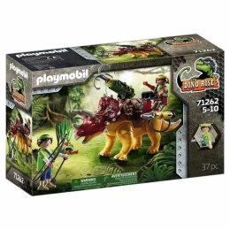 Playset Playmobil Dino Rise - Tricératops and soldiers 71262 37 Części